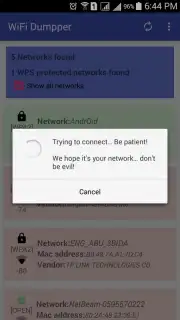 WiFi Dumpper ( WPS Connect )‏ Screenshot 4