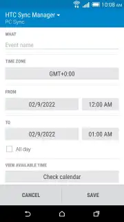 HTC Calendar Screenshot 7