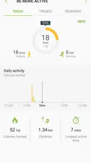 Samsung Health (Android Wear) Screenshot 6