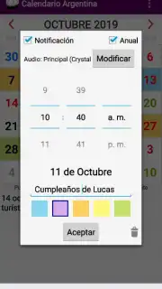 Calendario Laboral Argentina Screenshot 5